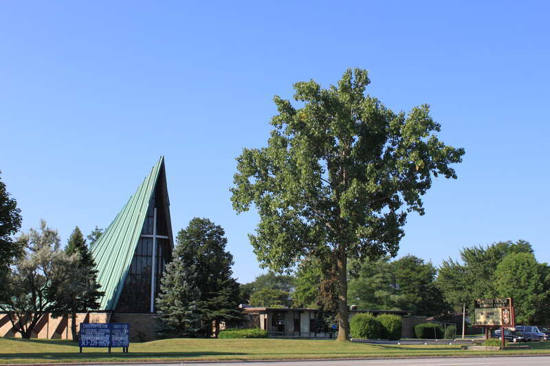 Christus Victor Lutheran Church, 25535 Ford Road, Dearborn Heights, Michigan. Built in 1963-1964, demolished in 2020.[1]