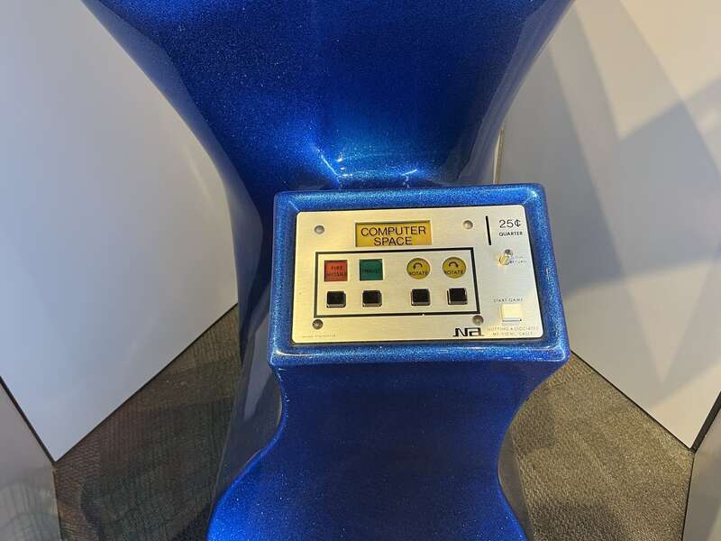 Control panel for the arcade game, Computer Space.