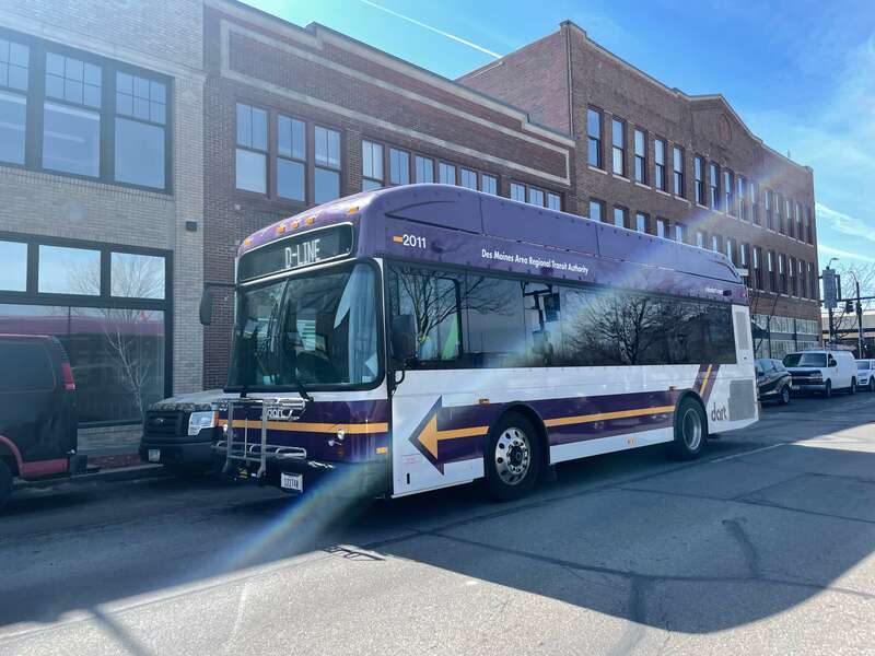 DART 2011, a 2020 Gillig Low Floor Plus 29', on the D-LINE route.