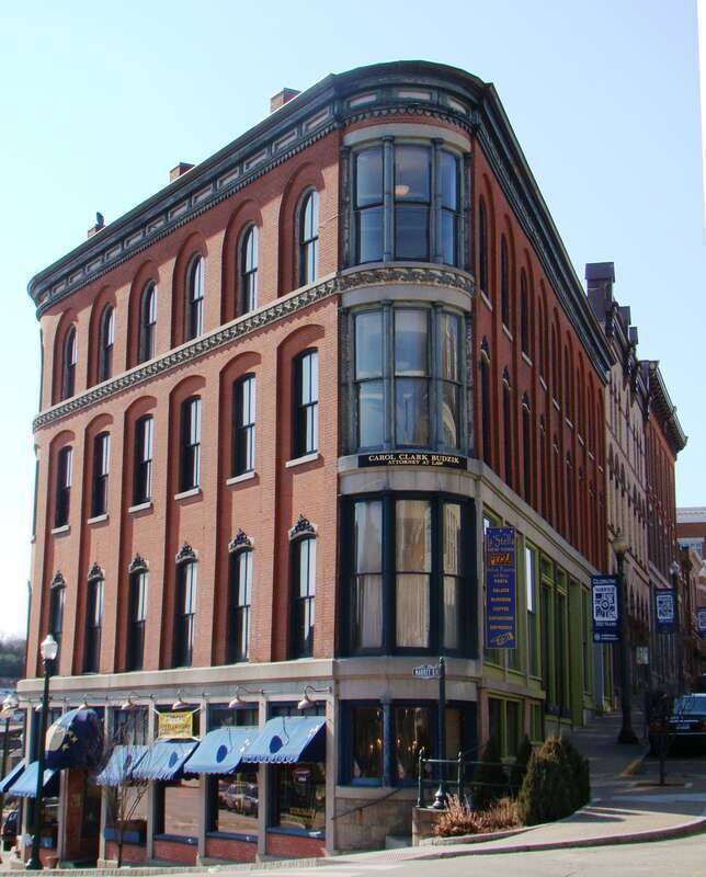 Downtown Norwich Historic District: Rockwell Building. Restaurant. This &quot;flatiron&quot; building is at the opposite end of the same block as the Carroll Building Flatiron.
