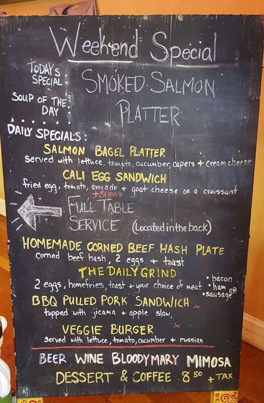 The Daily Grind got a visit from the Capital District Tourism Gnome. Daily Grind is located on 3rd Street between Broadway and State Street.