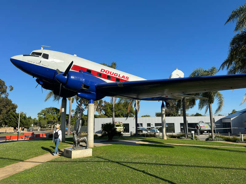 Douglas DC 3 from 1942 at Santa Monica Airport California Photo by Steve Shelokhonov July 2024