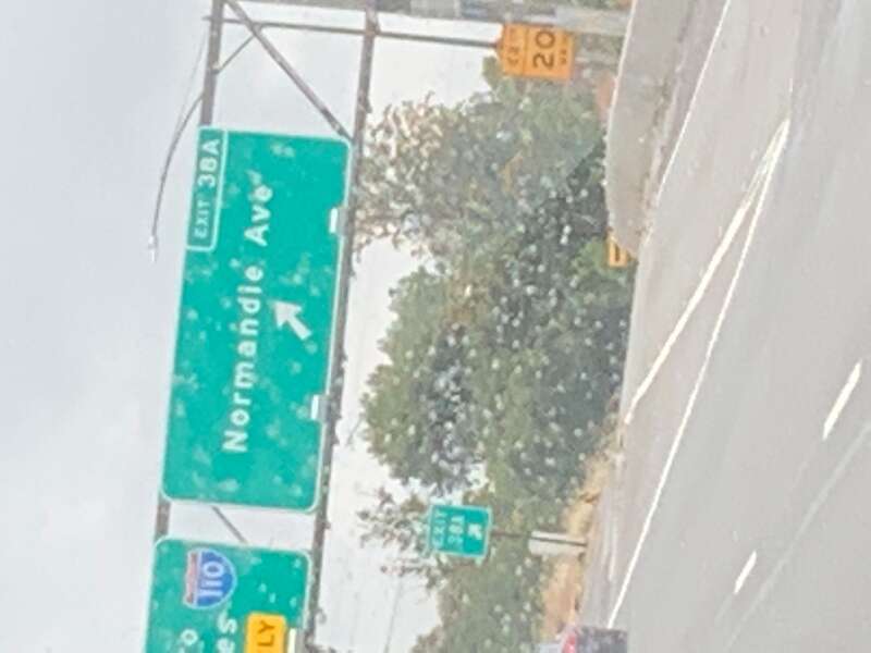 Taken before exiting to 110 freeway