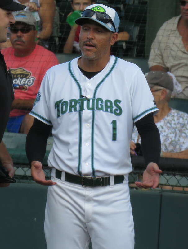 Marrero talking to an umpire