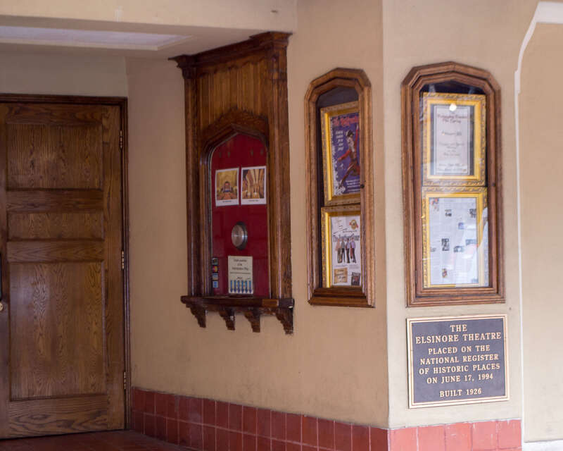 The Elsinore Theatre ticket booth in Salem, Oregon
