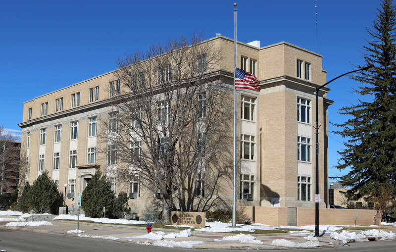 The Federal Office Building, located at 308 West 21st Street in Cheyenne, Wyoming. The property is listed on the National Register of Historic Places.