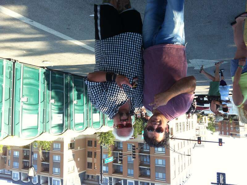 Fieri with his fan Saleem Khan