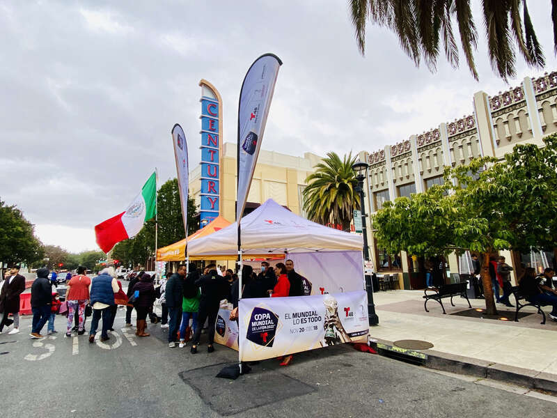 Fiestas Patrias celebration at Courthouse Square in Redwood City, California. The event take place from 4pm to 8pm on September 18, 2022.