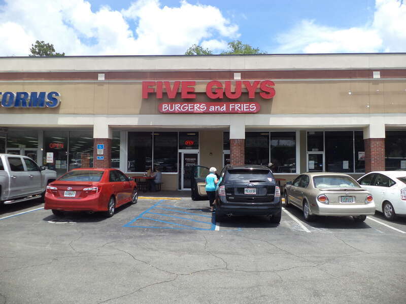 Five Guys, Capital Plaza, 1872 Thomasville Road, Tallahassee, Leon County, Florida