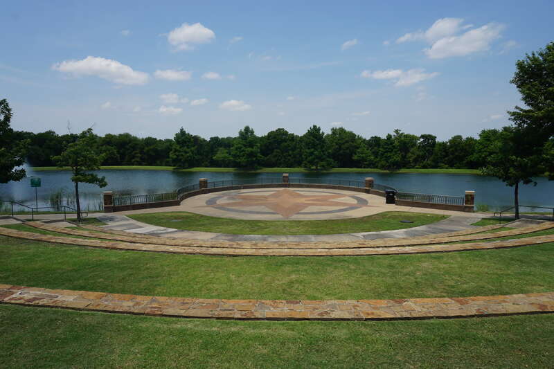 The amphitheater at Frisco Commons in Frisco, Texas (United States).