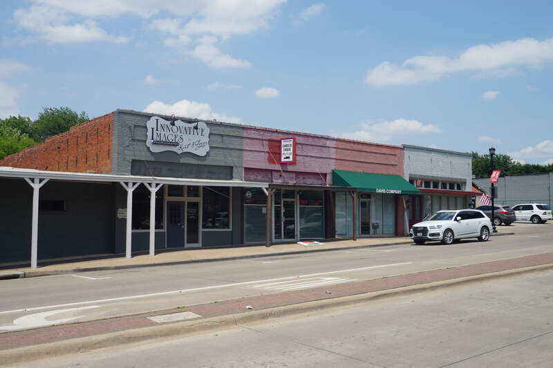 Main Street in Frisco, Texas (United States).