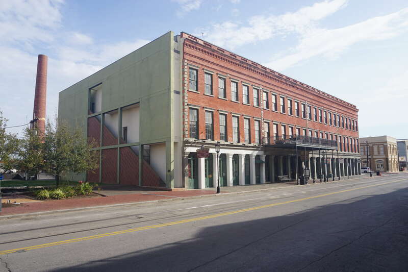 The Strand Historic District in Galveston, Texas (United States).