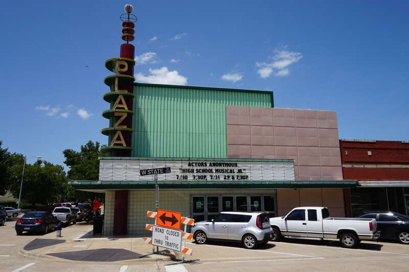 The Plaza Theatre in Garland, Texas (United States).