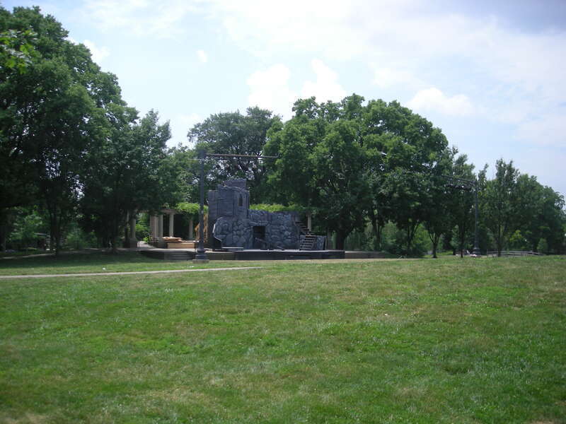 Schiller Park in the German Village neighborhood of Columbus, Ohio (United States).