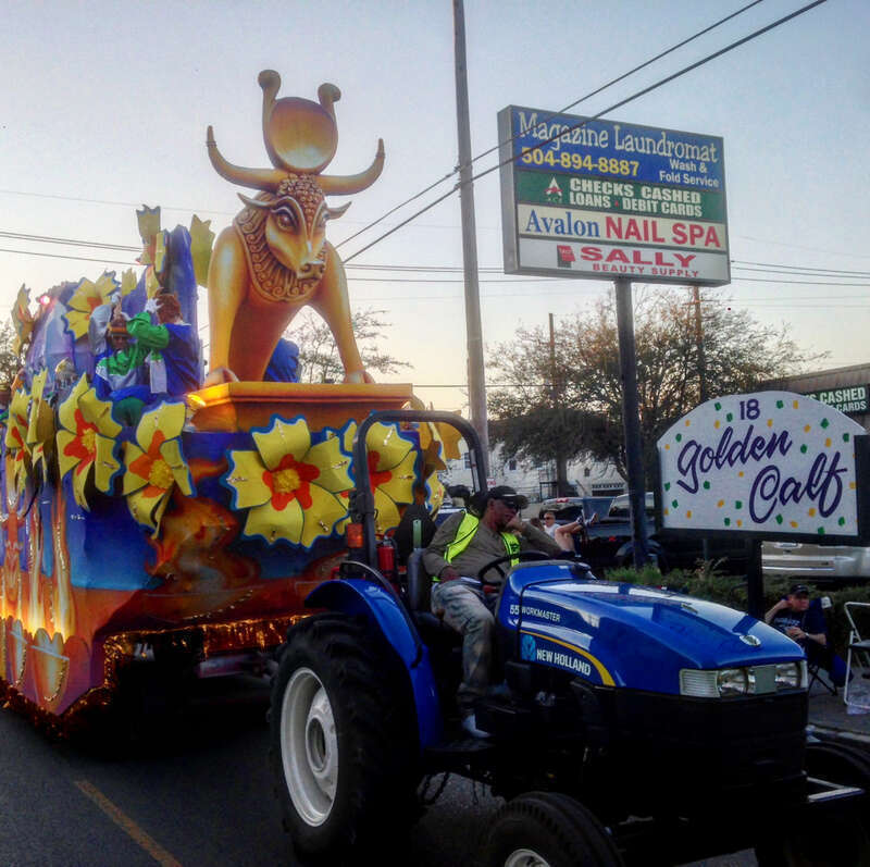 Fundamentalists' worst fears confirmed: In New Orleans, at Mardi Gras, they venerate the Golden Calf.