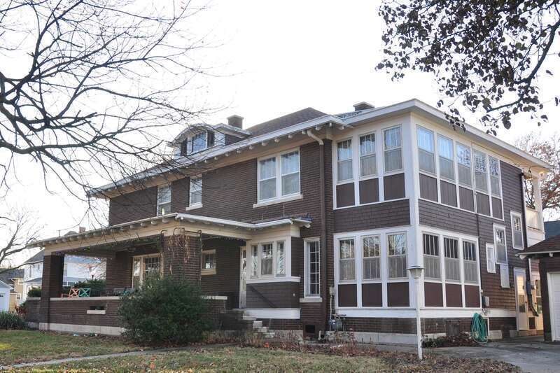 William and Augusta Guild House
The house has a low-pitched hipped roof with a widely overhanging eave, ornamental open rafter tails, and a cornice molding at the eave.