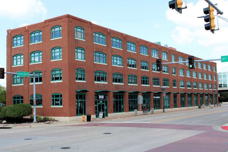 Heart of America Building in Downtown Moline, Illinois. It was built as a warehouse for the Moline Plow Company.