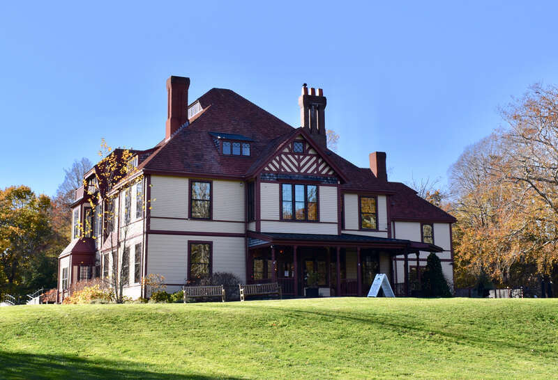 Highfield Hall was built in 1878 by the Beebe family of Boston. The mansion has associated gardens, and there is also a hiking path nearby (Beebe Woods). The building is now a museum that hosts art exhibitions and cultural events.