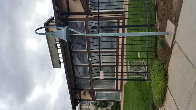 Building housing a restored railcar which belonged to the Coronado Beltline Railroad.