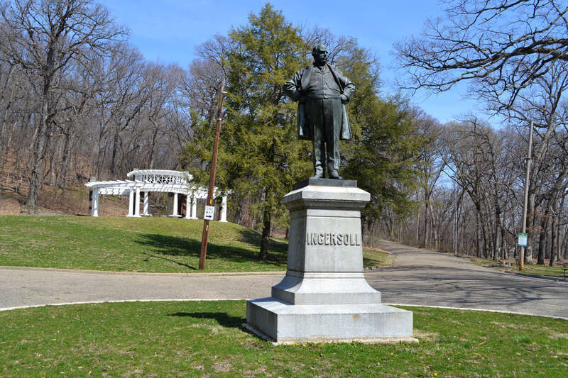 Robert G Ingersoll Statue, Glen Oak Park, Peoria, Illinois