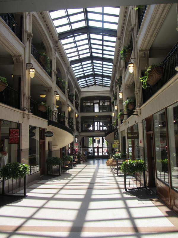 Inside Grove's Arcade, Asheville, NC 2011