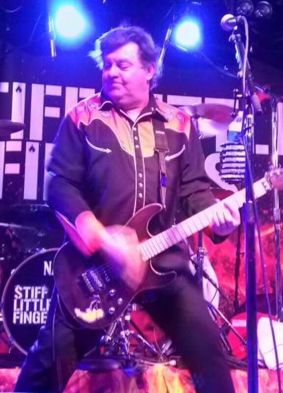 Jake Burns, performing live with Stiff Little Fingers at the Bottom Lounge in Chicago, Oct 16, 2019