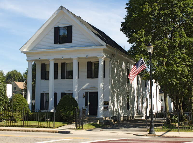 The John Cotting House at 74 Main Street in Marlborough, Massachusetts.