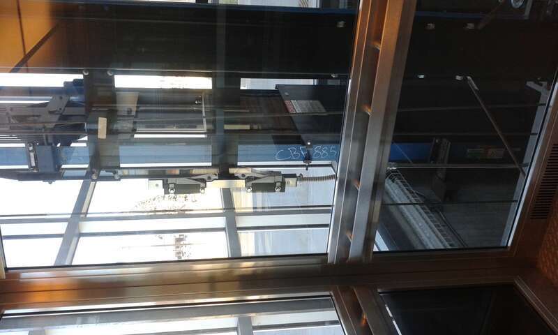 Lakewood-Wadsworth Station garage elevator interior