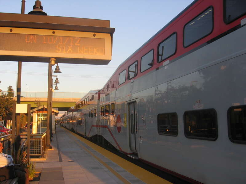 The Lawrence (Caltrain station) in Sunnyvale, California, USA.