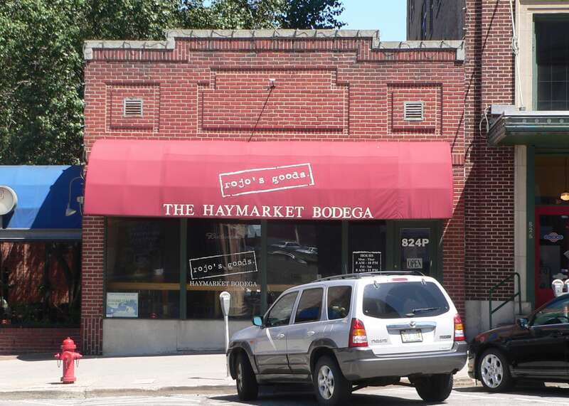 Haymarket District in Lincoln, Nebraska: building at 824 P Street.