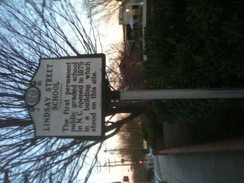Lindsay Street School Historical Marker
