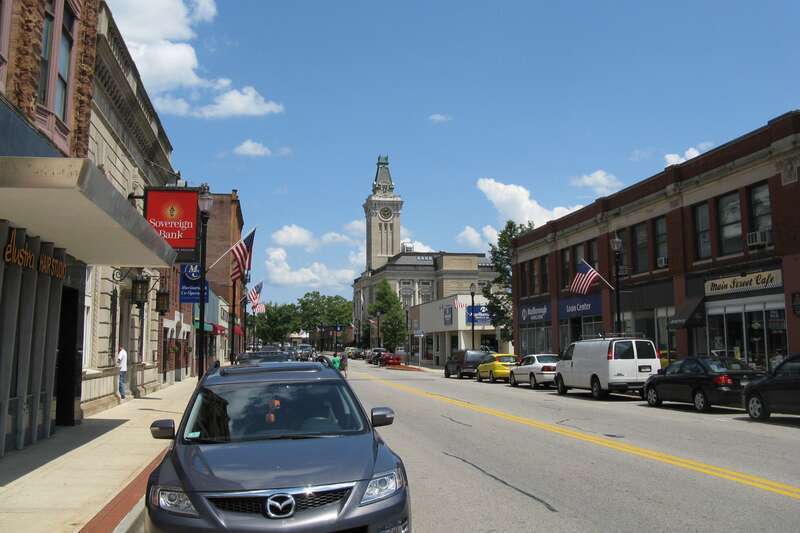Main Street looking east, Marlborough Massachusetts