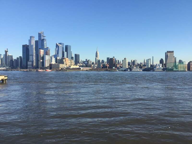 The Manhattan skyline seen from Hoboken