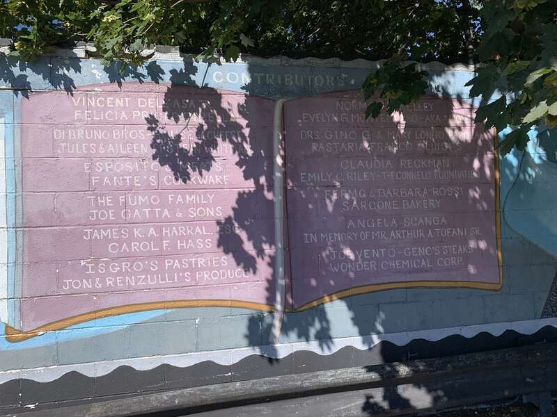 Part of a mural at Broad and Reed Streets dedicated to singer Mario Lanza