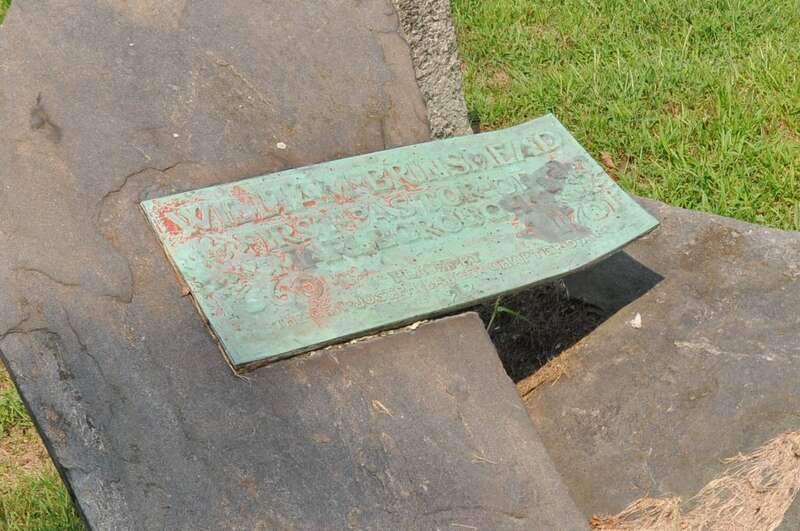 Gravesite of William Brinsmead, Marlborough's first pastor; located in the Spring Hill Cemetery in Marlborough, Massachusetts.