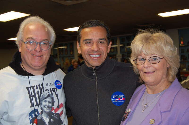 This is me with Los Angels Mayor Tony Villarogosa  and Chair Jane Clemons, who chairs the Elections Law committee of the New Hampshire House of Representatives.