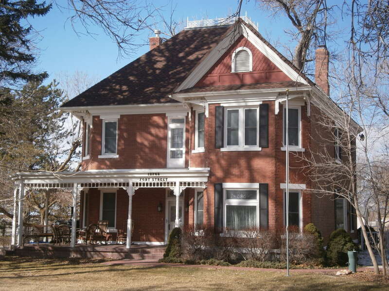 The Benjamin and Olivia Meek House, a historic home in Draper, Utah, United States.