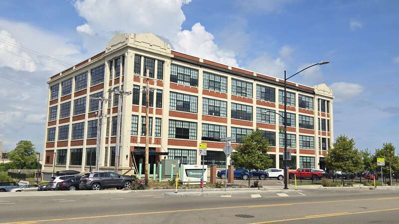 View of the Mentholatum Building in Buffalo