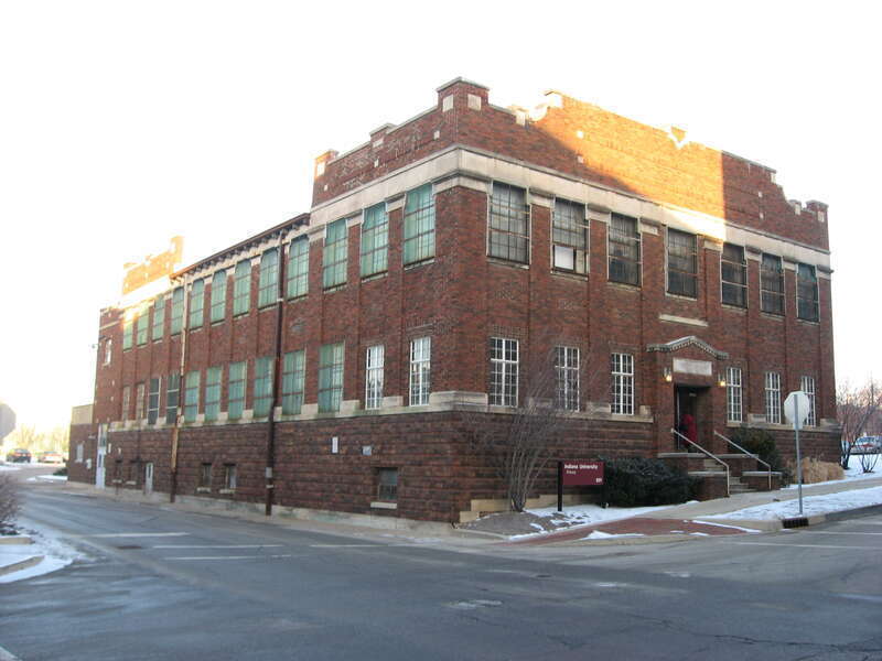 Front and southern side of the former Showers Brothers Administration Building (now the headquarters of Indiana University Press), located at 601 N. Morton Street in Bloomington, Indiana, United States.  Built in 1916, it is a part of the Bloomington