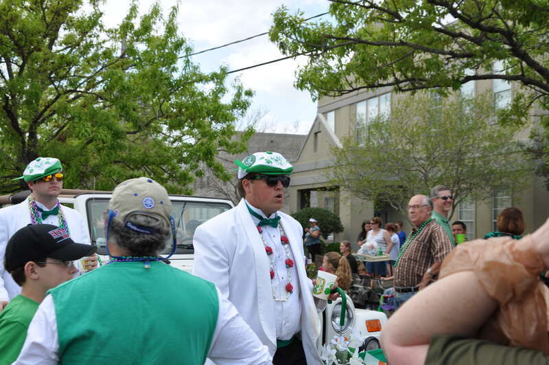 Saint Patrick's Day celebrations in Old Metairie, Louisiana.