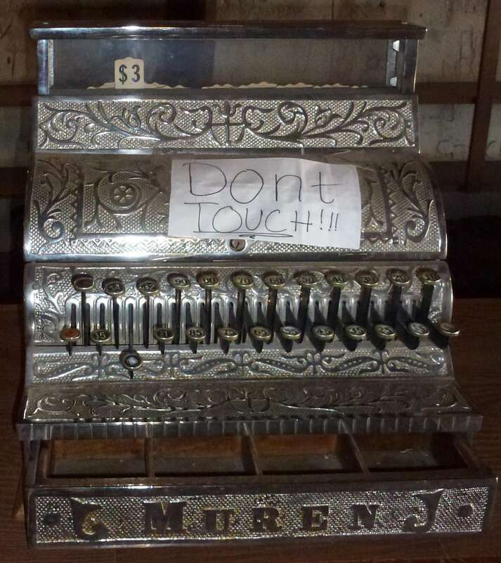 Old National cash register "Muren" early 1900's in the ghost village Calico, Californie du sud.