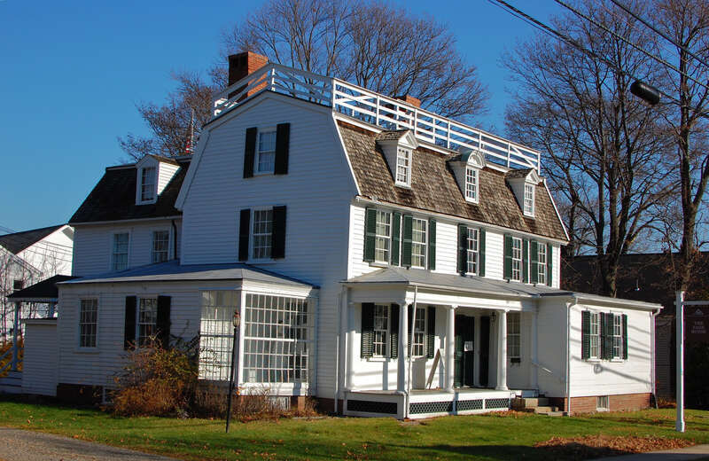 Page House, 11 Page Street, Danvers, Massachusetts, a Georgian style home with gambrel roof. Built by Jeremiah Page and used by British General Thomas Gage in 1774.  Jeremiah Page later fought with the town militia against the British. Owned by the