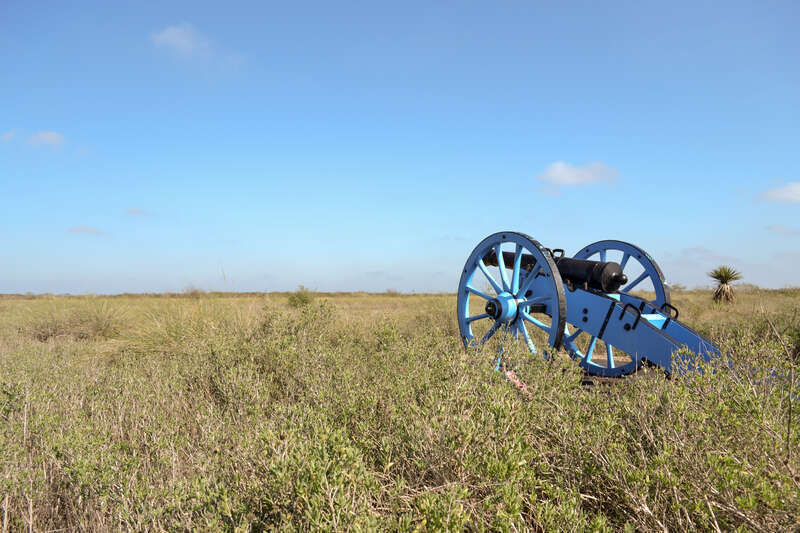 Cannon at Palo Alto Battlefield National Historical Park outside Brownsville Texas.