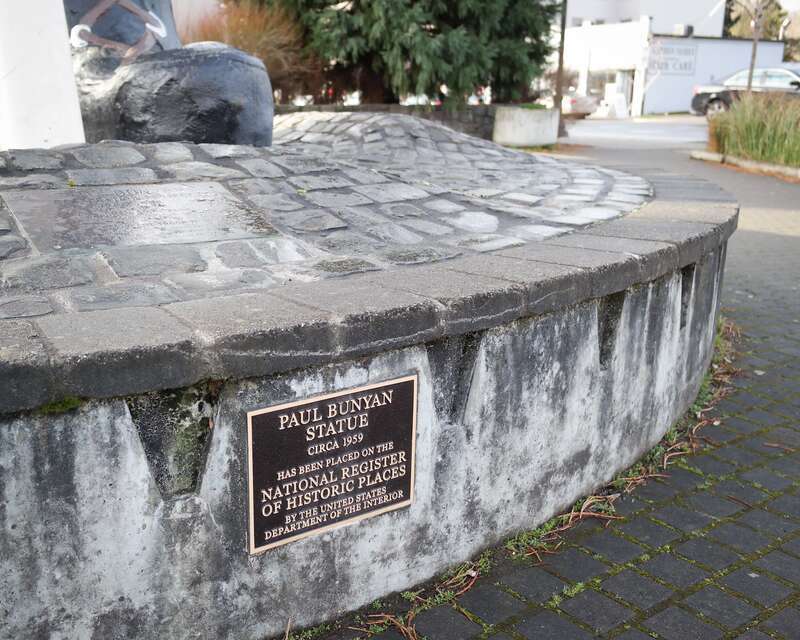 The Paul Bunyan Statue in Portland's Kenton Commercial Historic District