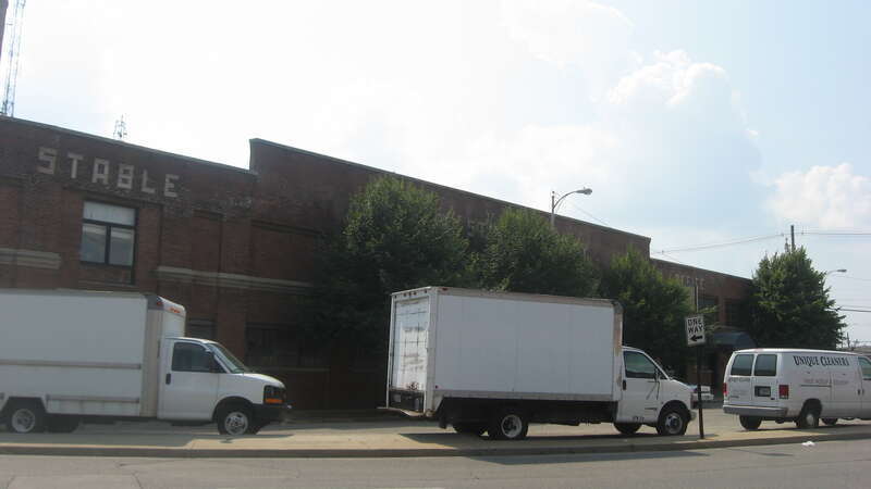 Front of the Pearl Steam Laundry, located at 428 Market Street in Evansville, Indiana, United States.  Built in 1912, it is listed on the National Register of Historic Places.
