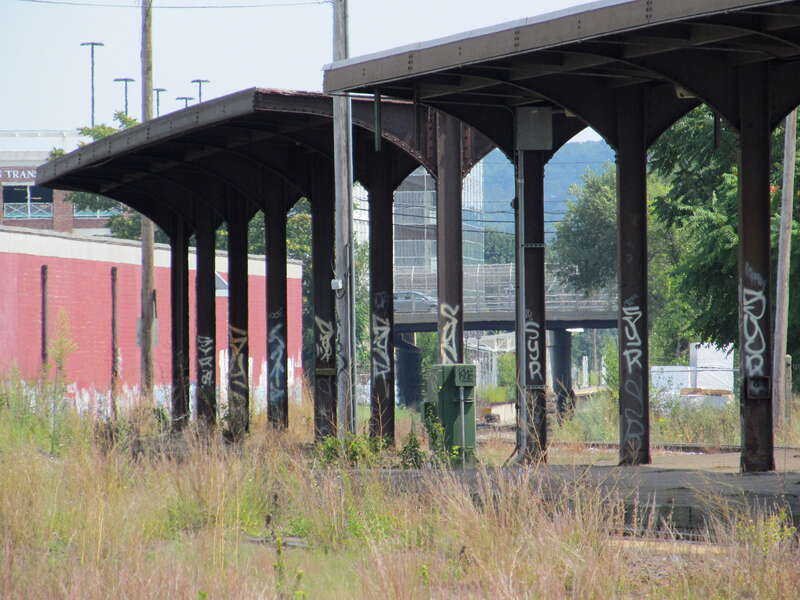 Detail of the platform at the former Lawrence station