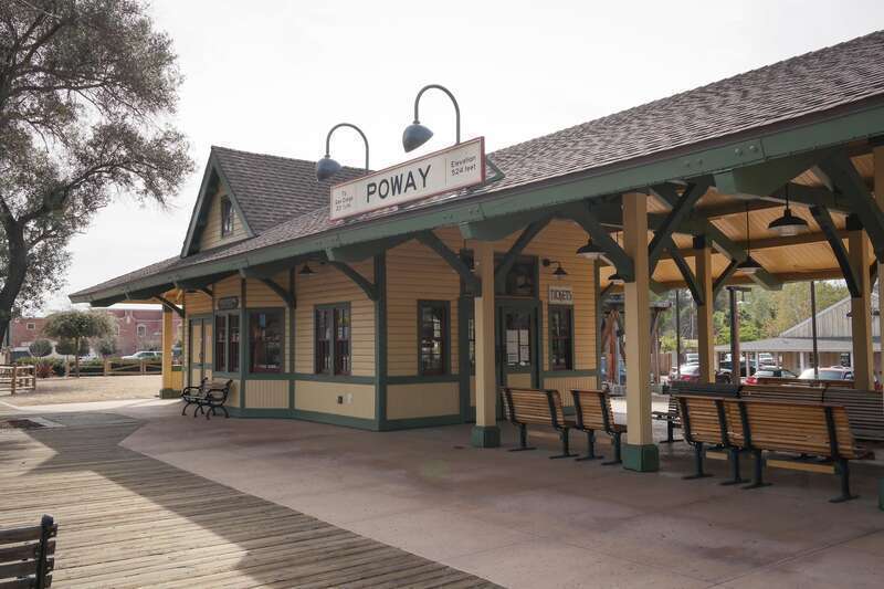 The Midland Railroad Depot in Poway, California