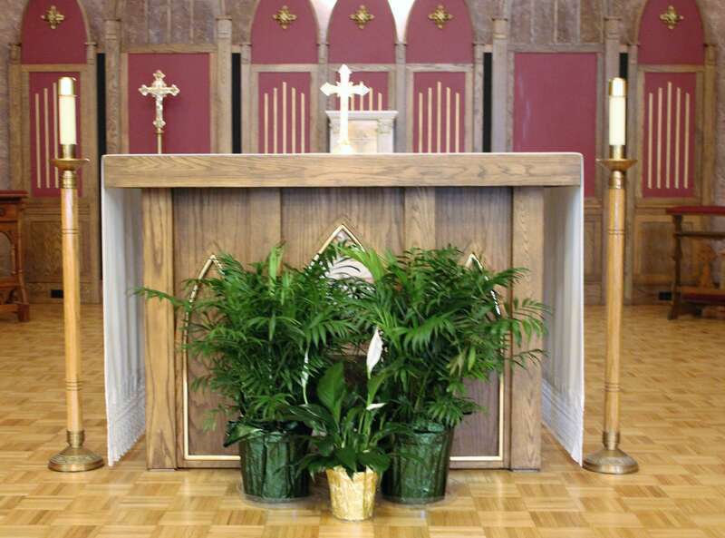 The altar in the Pro-Cathedral of St. Mary in Bismarck, North Dakota.