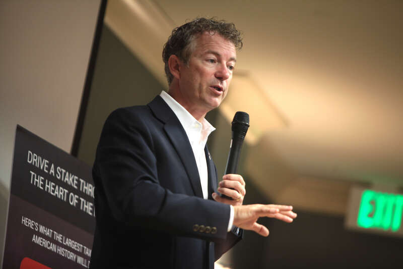 U.S. Senator Rand Paul speaking with supporters at a meet and greet at the Hilton Garden Inn in Council Bluffs, Iowa.
Please attribute to Gage Skidmore if used elsewhere.

All candidate or political action committees must obtain explicit permission