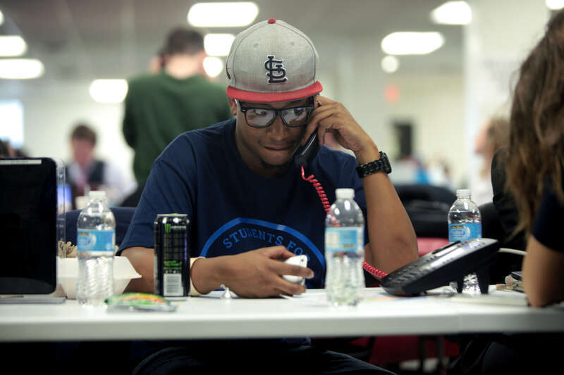 Supporter of U.S. Senator Rand Paul before a campaign office visit at his Iowa campaign headquarters in Des Moines, Iowa.

Please attribute to Gage Skidmore if used elsewhere.